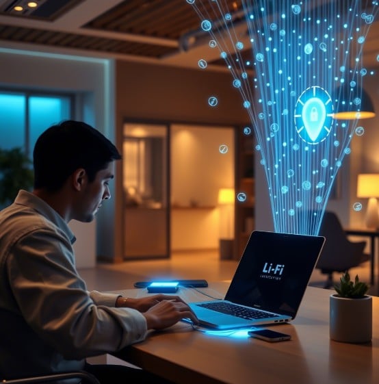 Принцип работы технологии Li-Fi - передача данных через видимый свет. Сверхбыстрая и безопасная альтернатива Wi-Fi.