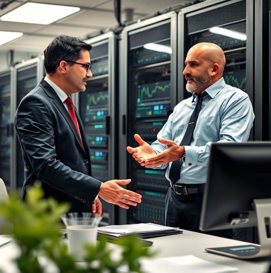 Стоечный сервер Dell в дата-центре