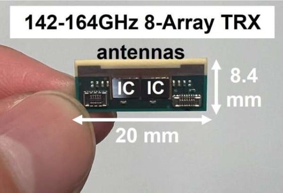 сверхкомпактный приёмопередатчик с фазированной антенной решёткой для сетей 6G